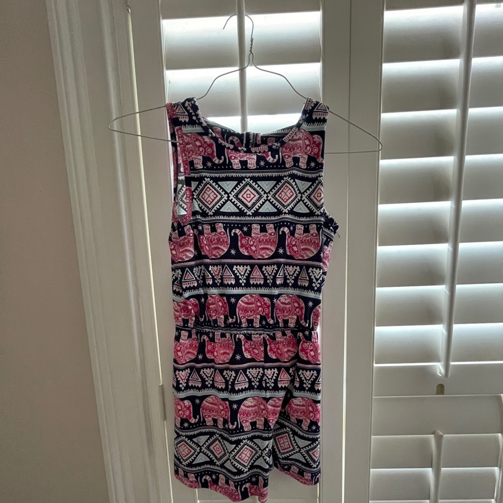 elephant print romper